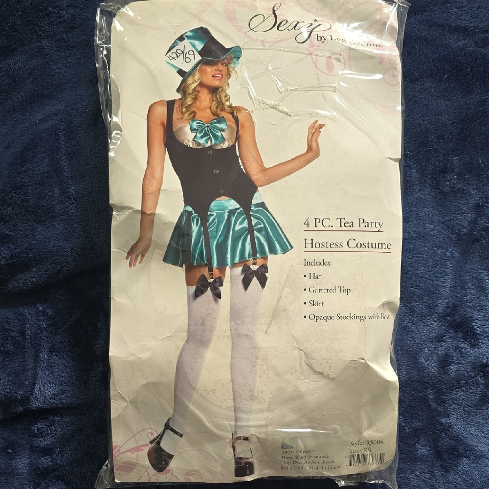 Leg Avenue Teal and Black Tea Party Costume